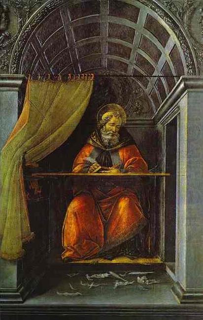 St. Augustine in Cell, Sandro Botticelli